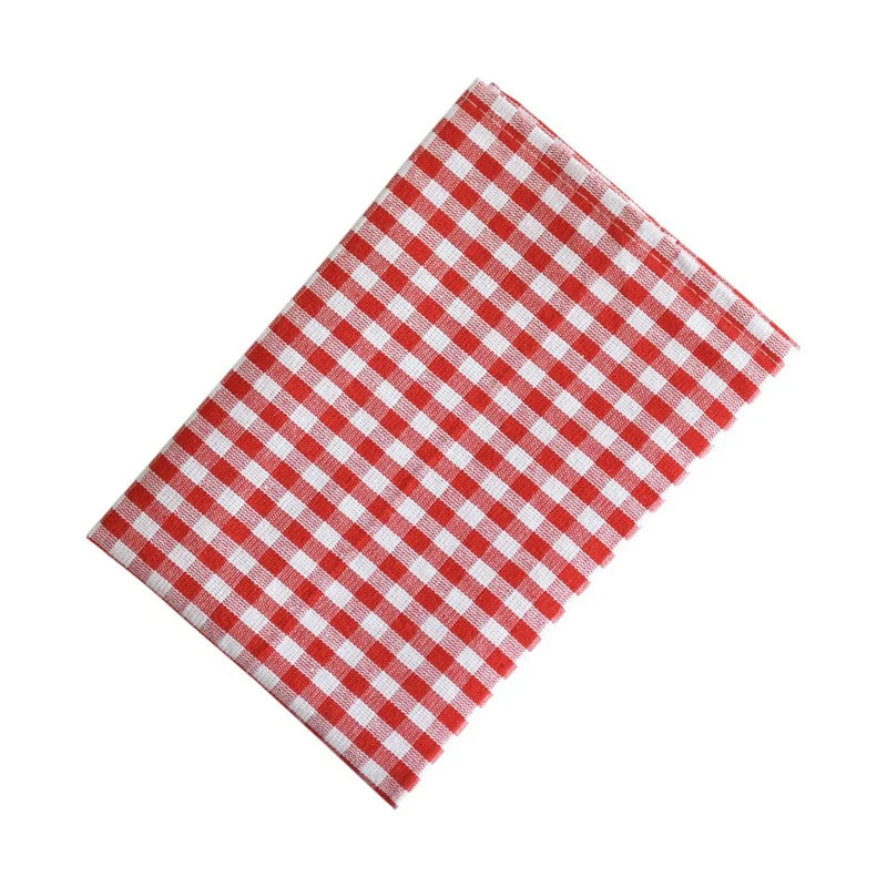 Japanese Style Dinning Table Mat Dining Tea Coaster Plaid Non-Slip Placemat Coffee Pad Food Cloth Pads Kitchen Home Decor식탁매트