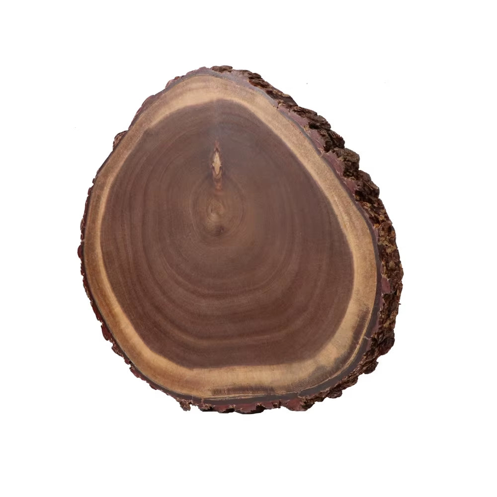 Acacia Cutting Board with Live Edge Bark Creative Natural Tree Stump Irregular Shape Kitchen Chopping Block Cheese Boards