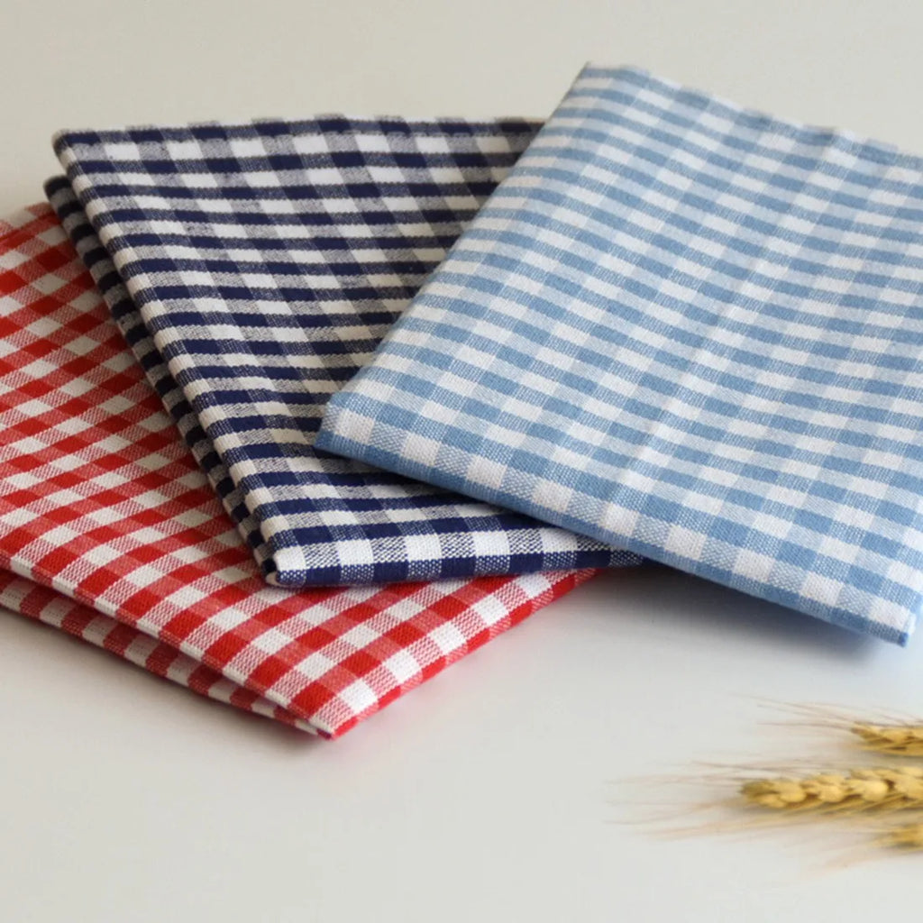 Japanese Style Dinning Table Mat Dining Tea Coaster Plaid Non-Slip Placemat Coffee Pad Food Cloth Pads Kitchen Home Decor식탁매트